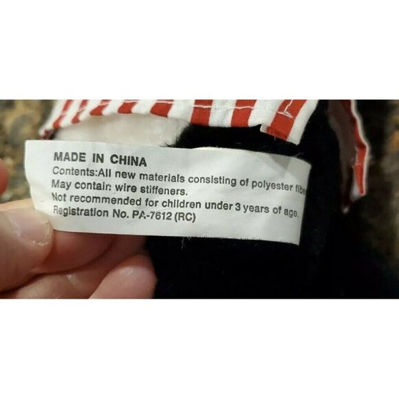 Looney Tunes Warner Bros Sylvester Cat Plush 12" 1997 in Night Shirt Hat slipper - Picture 7 of 9